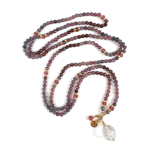 Long Beaded Necklace | Libra Birthstone