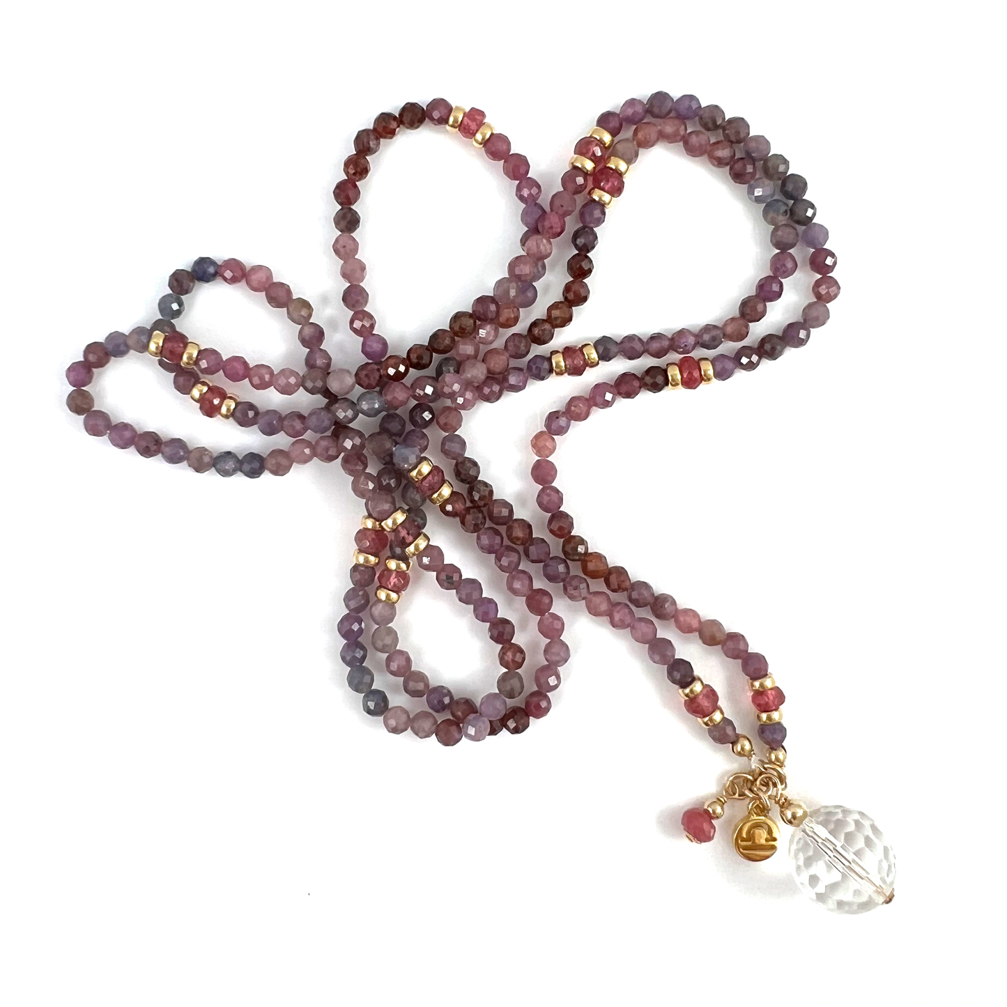 Long Beaded Necklace | Libra Birthstone